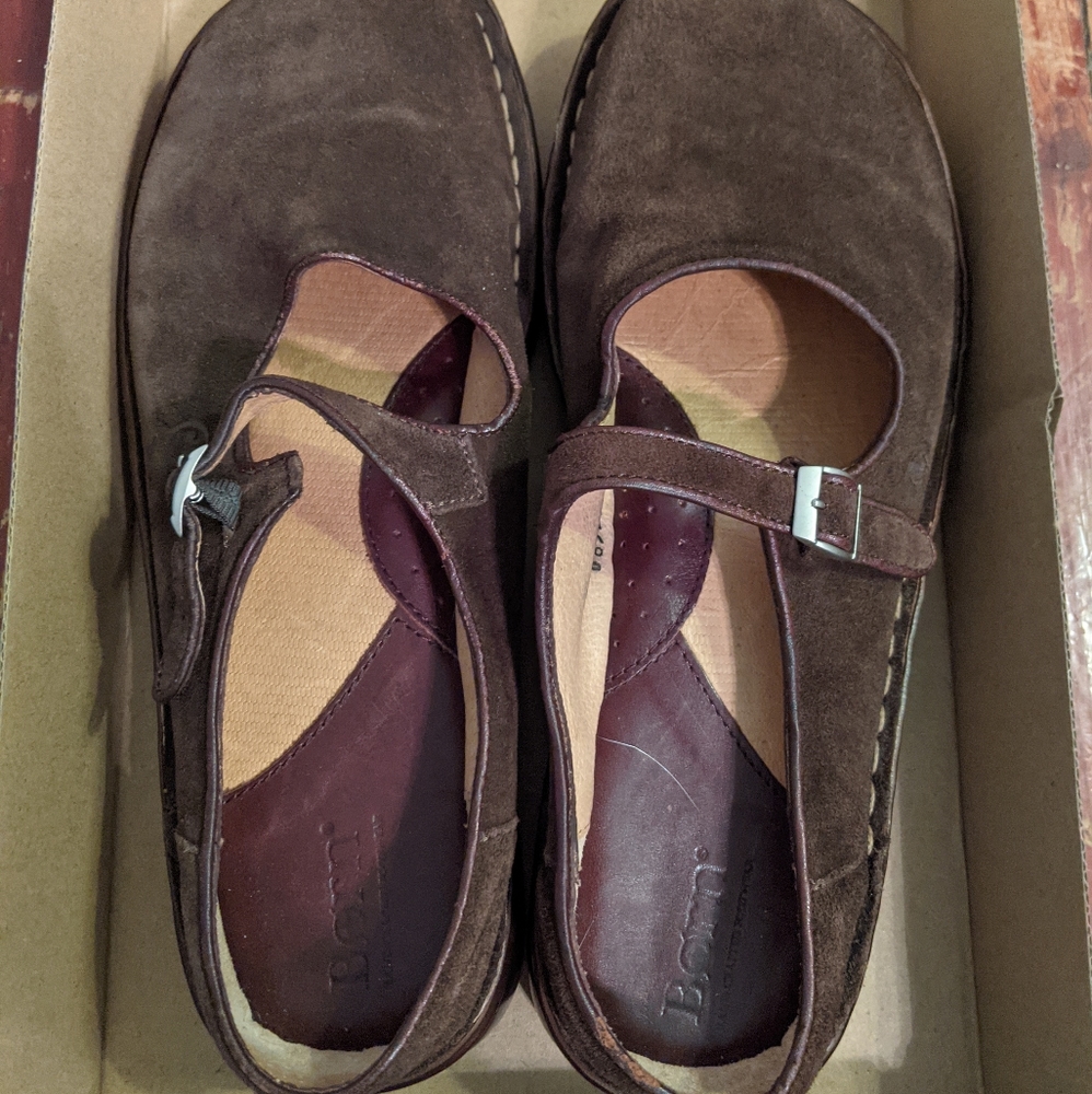 Born Mary Janes, 8.5, chocolate brown